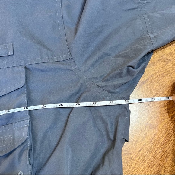 L.L. Bean Buzz Off Insect Shield Gray Button Up light weight Jacket size XXL Reg - Picture 12 of 14